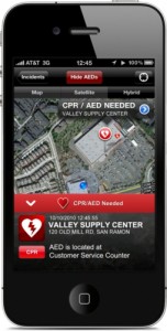 PulsePoint Application screenshot. (PRNewsFoto/El Camino Hospital)